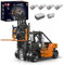 Mould King 17044 Chariot élévateur Robuste, modèles de Construction à l'échelle 1:6 pour Adultes avec détails Authentiques, RC contrôlé par Application (Orange, 4579 pièces)