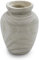 Design Holz Blumen Vase oval - Natur / 22 cm - Holzvase Dekoration naturbelassen - natürliche Tischdeko Fensterdeko für Kunstpflanzen Pampasgras