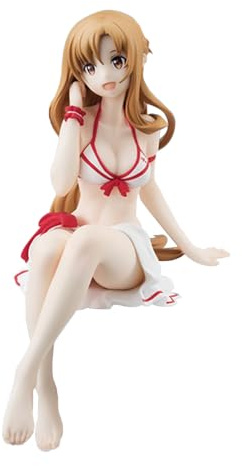 Xinchangda Yuuki Asuna Figur 15cm Sitzende Position Yuuki Asuna Actionfiguren Anime Statue Sammlerstücke Desktop Dekoration Geschenk für Fans