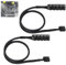 4 PIN/3PIN PWM Fan Splitter Adapter CPU Cooling PC Fan Hub Power Supply Extension Cable Internal Motherboard Connector Sleeved Case for 12V Desktop Computer Cooler Fans 1 To 5 Way (2pcs HUB Model 1)