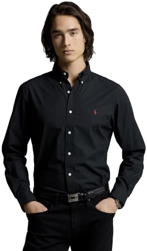 Ralph Lauren Chemise Oxford Slim Fit pour homme, Noir , L