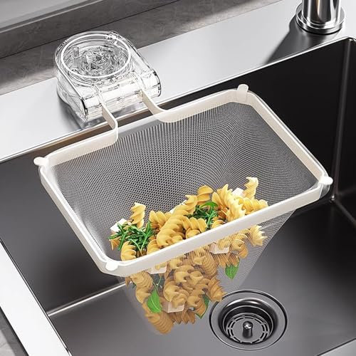 Mulyric Drain Food Catcher Kitchen Sink, Sink Drain Strainer Basket for Food, Kitchen Sink Drain Strainer, Sink Strainer Basket Kitchen Sink Strainer with 50 Filter Mesh Bags