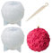 FDGGT 2 Stück Rosenkugel-Silikonformen Und 1 Stück Abstreifmesser, Kerzenformen, Aromatherapie-Formen, DIY-Bastelzubehör