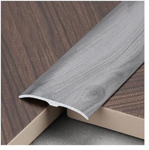 Aluminum Floor Threshold Strip, Anti-Slip Texture, High-Temp Baked Paint - Wood To Tile, Laminate & Carpet Transitions, Doorway & Room Divider Strip For Home & Office(Oak,270 * 30cm)