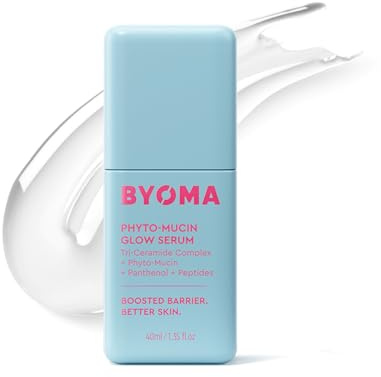 BYOMA Phyto-Mucin Glow Serum Plumps, Primes and Nourishes Skin (40ml) | Lightweight Formula with Barrier-Boosting Helps Reduce Visible Redness & Texture for a Smooth, Radiant Skin