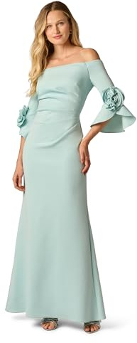 Adrianna Papell Damen Rosette Scuba Crepe Kleid