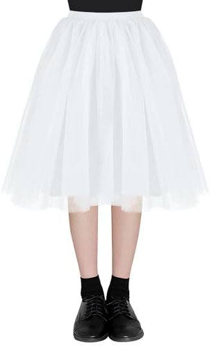 AUYAO Gonna Tulle Donna, Ballet Sottogonna Tutu per Carnevale Halloween, Costume da Adulti per Feste di Cosplay Balletto Party