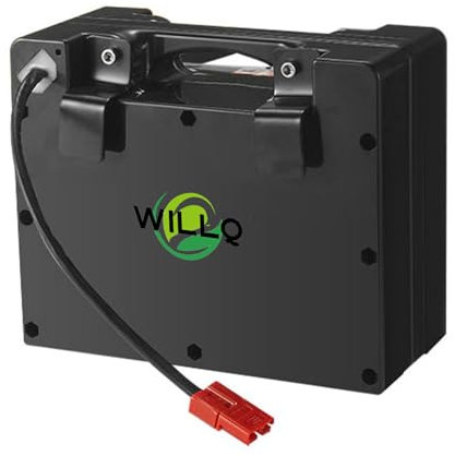 WILLQ 24V 13AH 20,8AH 26AH 31,2AH 36,4AH Elektrorollstuhlbatterie, 24-Volt-Lithiumbatteriepaket für 250W 350W 500W 850W Motor mit Ladegerät und rotem Anderson-Stecker,24v36.4ah