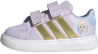 Adidas Unisex - Bimbi 0-24 Adidas Disney Frozen Grand Court 3.0 Shoes Infants, Glow Blue/Gold Met./Ice Lavender, 26 1/2 EU