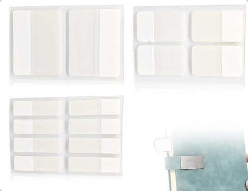 Emezddo 280 Stück Haftstreifen,Selbstklebend Seitenmarker,Kleine Page Marker,Index Tabs,Beschriftbare,Klebezettel,Haftnotizen,verwendet für Lesen Büro Schulplaner Memo(Weiß)
