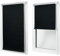 MakoStyl Rollos für Fenster Ohne Bohren - Verdunklungsrollo Schwarz 130 cm Breite x 150 cm Höhe - Doppelrollo Klemmfix Ohne Bohren - Fenster Rollos für Innen 100% Blackout - Verdunkelnd Duo Rollo