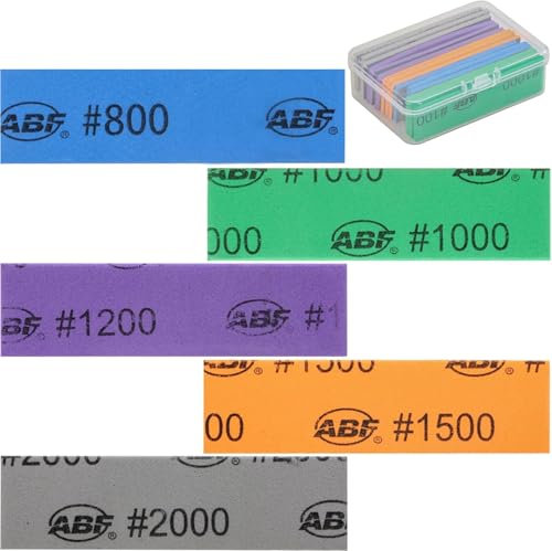 Yuentoen Juego de 15 esponjas abrasivas, papel de lija húmedo y seco, grano 800-2000, flexible, para madera, plástico, impresiones 3D, bricolaje, modelismo