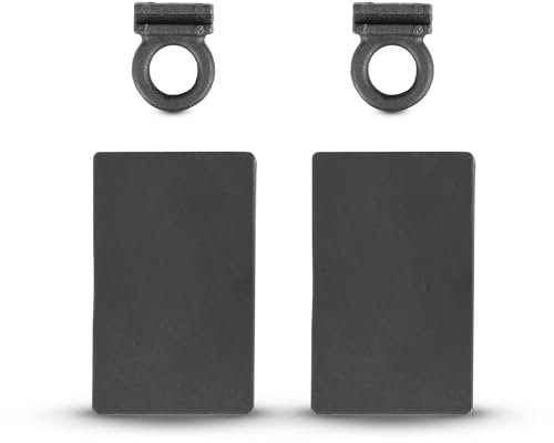 Accessoires pour rideaux en duvet (2 œillets de fixation, 2 capuchons) pour remplacer votre rideau de porte - Compatible avec tous les systèmes de rideaux en duvet courants