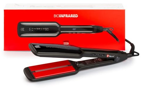 Upgrade - Professioneller Haarglätter Bio Infrared, Large 2, mit elegantem schwarzem Design, extra große Platten, für alle Haartypen