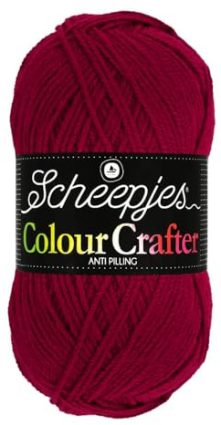 Scheepjes Colour Crafter 100g Yarn Ball | Acrylic DK Double Knit Wool | Soft & Anti-Pilling for Knitting, Crochet, Blankets & Amigurumi (1123 Roermond)