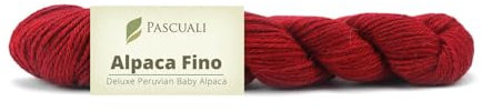 50 g Pascuali Alpaca Fino | Strickwolle aus 100% Alpakawolle, Farbe:Valentino rot 36