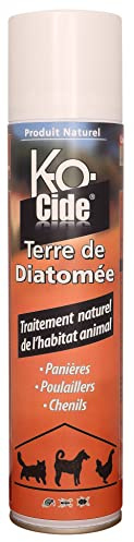 KOCIDE - Terre diatomée habitat animal - insectes rampants - 400 ml | Valve mini-jet pour une application ciblée - action mécanique sans insecticide - adaptée à l'environnement des animaux