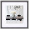 walther design Bilderrahmen stahl 20 x 20 cm mit Passepartout, Steel Style Kunststoffrahmen ES220D