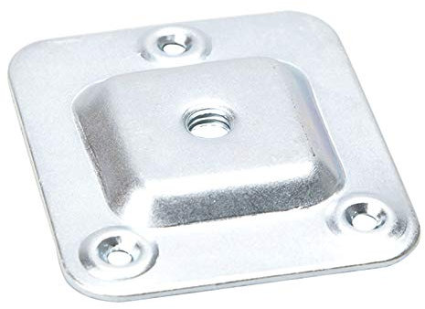 SOTECH Lot de 4 raccords de pieds de table pour pieds de meubles avec filetage M8 - Plaque de fixation avec trous de perçage de 4 mm de diamètre