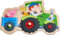 HABA 305550 - Greifpuzzle Lustige Traktorfahrt, Greifpuzzle ab 1 Jahr, bunt