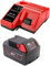 18V 5000mAh M18 Kompatibler Ersetzen für Milwaukee-Akku mit Ladegerät M12 M18 M18B5 M18B2 M18B4 M18BX C18 BC18B C18BX 48-11-1815 48-11-1828 M18BPD HD18SX 18V 48-11-1815 48-11-1820 48-11-1850