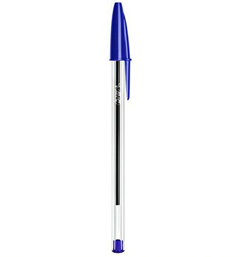 BIC Cristal,Bolígrafos de punta de bola de 1 mm para uso diario, escritura de ensayo diario, para casa, escuela, oficina, suministros de papelería, RGB Stick (azul, 10 bolígrafos)
