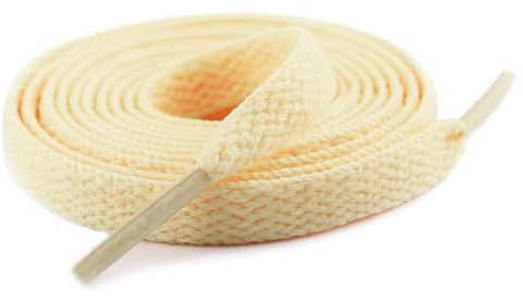 Knixmax Cordones Planos para Zapatos [1 Par] Cordones Duraderos para Botas de Senderismo y Trekking Zapatos,Beige 140cm