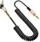 GELRHONR Cable Jack 3.5 Male Male spirale, câble TRS stéréo mâle à mâle à angle droit de 3,5 mm pour lecteur MP3 de tablette de smartphone stéréo de voiture