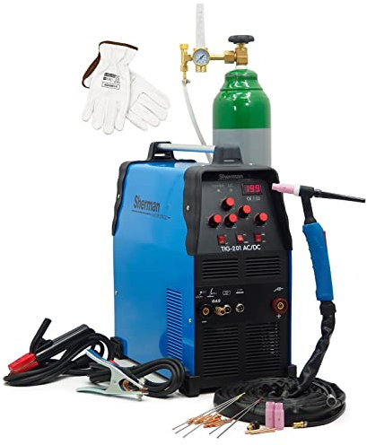 Set #1 Sherman™ TIG 201 AC/DC TIG AC/DC HF Inverter Saldatrice 200A Acciaio Inox