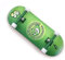 SPITBOARDS 34mm x 96mm Pro Fingerboard Set-Up (Complete) | Real Wood Deck | Pro Trucks with Lock-Nuts and Pro Bushings | Polyurethane Pro Wheels with Bearings | Round Emblem (Green Version)