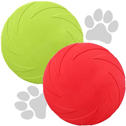 Kiki Star Hundespielzeug, 2X 18 cm Frisbee Hund Hundespielzeug, Wurfspielzeug Hund, Friesbee weich und flexibel, perfekt zum Apportieren oder Spielen im freien