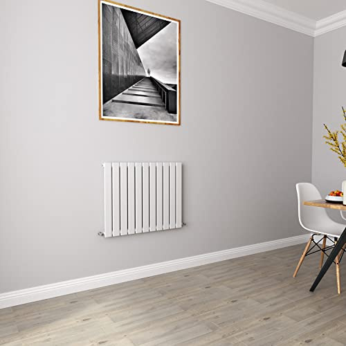 White Radiators Horizontal Small Rad Single Flat Panel Central Heating Radiators 600 * 748mm