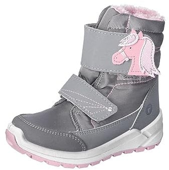 RICOSTA Mädchen Winterstiefel GAREI,Kinder Boots,WMS:Mittel,lose Einlage,Sympatex,waschbar,gefüttert,wasserdicht,warm,Graphit/Patina (450),26 EU