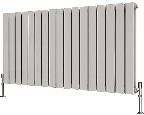 Radbliss Horizontal Flat Panel Radiator 600x1156mm White Double Design RAD Central Heating