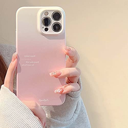 Bakicey für iPhone 11 Pro Handyhülle mit Aesthetic Blumen Design Matte hülle PC Hardcase Slim Kratzfest Schutzhülle Kristal Mädchen Kameraschutz Case Cover für iPhone 11 Pro, Verlaufspink
