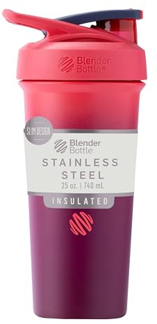 Strada Sleek™, Insulated Stainless Steel, Sangria, 25 oz (740 ml), Blender Bottle