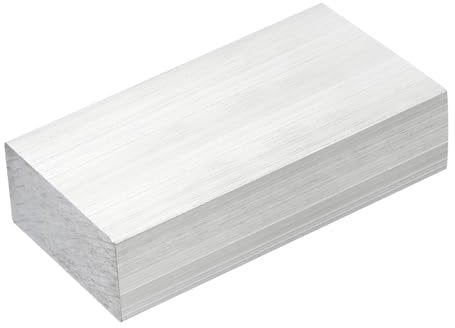 sourcing map Square Aluminum Flat Bar, 1 Thickness 2 Width 4 Length Square Aluminum Bar 6061 Aluminum Flat Plate, 25 x 50 x 102mm T6511 Solid New Mill Stock