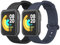 Oumida 2 Pièces Bracelet Compatible avec Xiaomi Mi Watch Lite/Redmi Watch, Sport Silicone Souple pour Xiaomi/Redmi, Noir+Bleu