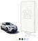 TOOMUME Coque Clé, Etui Cles Étui Clés Carte Adapté pour Renault Scenic 4 Megane Talisman Koleos Kadjar Clio Captur Espace Zoe Dacia Duster, Couvre Clef Cache Cle Voiture Telécommande - Smart Key