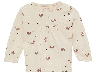 s.Oliver Gemustertes Langarmshirt mit Raffung