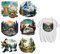 arricraft 6 Sheets Adventure Iron on Decals Patches, 6 Sizes Shoes Bag Camping Car Iron on Stickers Mountain Forest Heat Transfer Stickers PET Washable Patches for DIY Clothes Decor