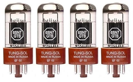 Valvola Audio HiFi Tung-sol 6SN7 Kit Amplificatore valvolare a Vuoto Quadruplo esatto Autentico Fai-da-Te (Colore : 4pcs Matched Quad)
