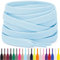 Miscly Cordones Planos para Zapatillas, Disponibles en Varias Tallas y Colores (Azul Claro, 114 cm)