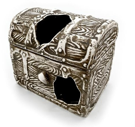 ZooPaul Keramik Deko Dekoration Aquarium Terrarium Kiste Schatztruhe Truhe groß