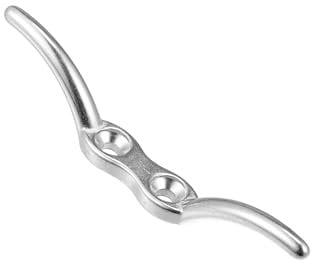 Motoforti 4 Inch Stainless Steel Flagpole Cleat Hook Boat Deck Cleats Long-lasting