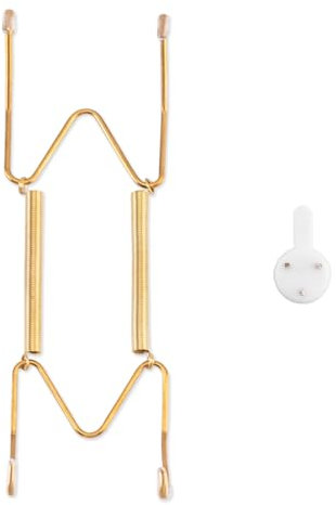 Bilillo Stainless Steel Invisible Heavy Duty Wire Plate Hangers with Wall Hooks - Suitable for 6-8 inch Decorative Plates, Platter, Dish