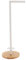 TENDANCE Dérouleur Papier Toilette WC avec réserve en Métal Blanc et Bois H 68.5 cm