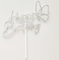 AILEXI Handmade 1 Count Glitter Cake Decorating Toppers - Happy Birthday Silver P010