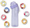 Air Gourde, con 7 pods, 650 ml, botella de agua perfumada, sabor afrutado, ecológico, sin BPA, cápsulas de sabor, deporte, niño, paja, cola, manzana, fresa, etc. Set up Pack (violeta)