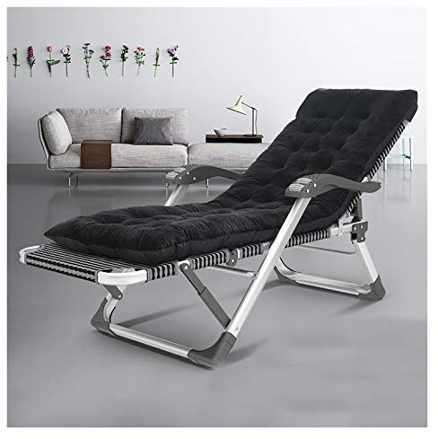 Relaxsessel, Deluxe-Übergröße, gepolsterter Liegestuhl, Lounge-Klappstuhl für den Außenbereich, Liegestühle für Camping, Garten, Terrasse, Rasen, Liegestuhl für die Terrasse, tragbar